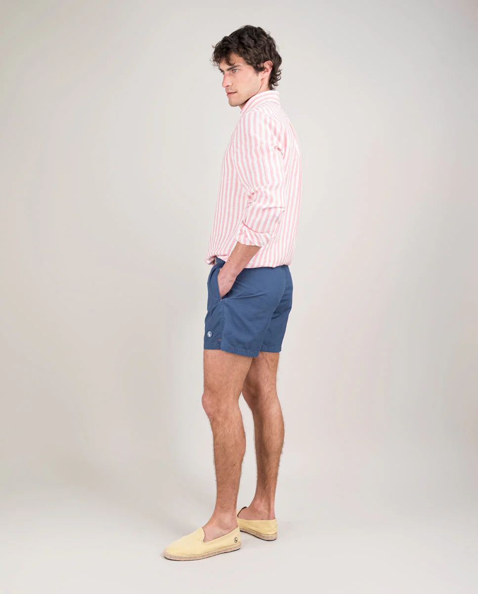 Bañador Liso Garment Dyed Marino - Imagen 5