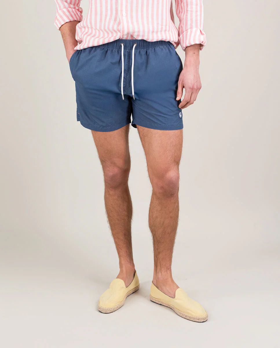 Bañador Liso Garment Dyed Marino - Imagen 4