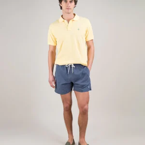 Bañador Estampado Logo Marino