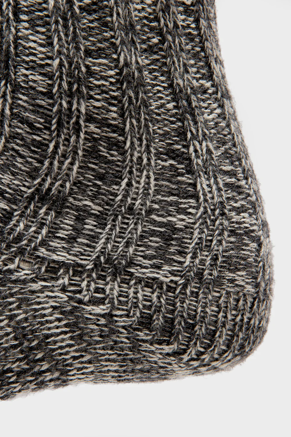 Calcetín Tepe Lana Merino Gris Oscuro - Imagen 3