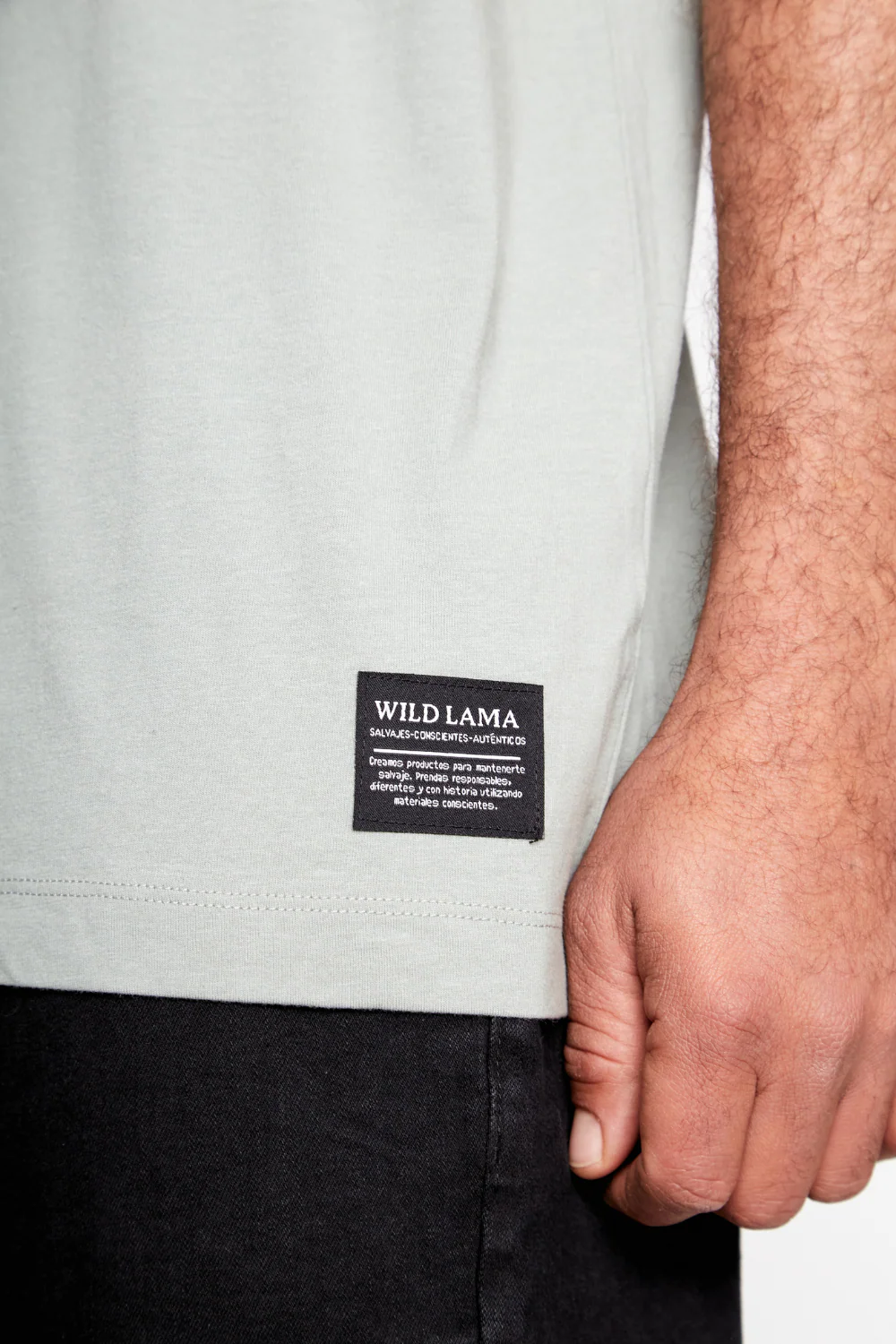 Polera Vetiver Orgánica Verde Hombre - Imagen 6