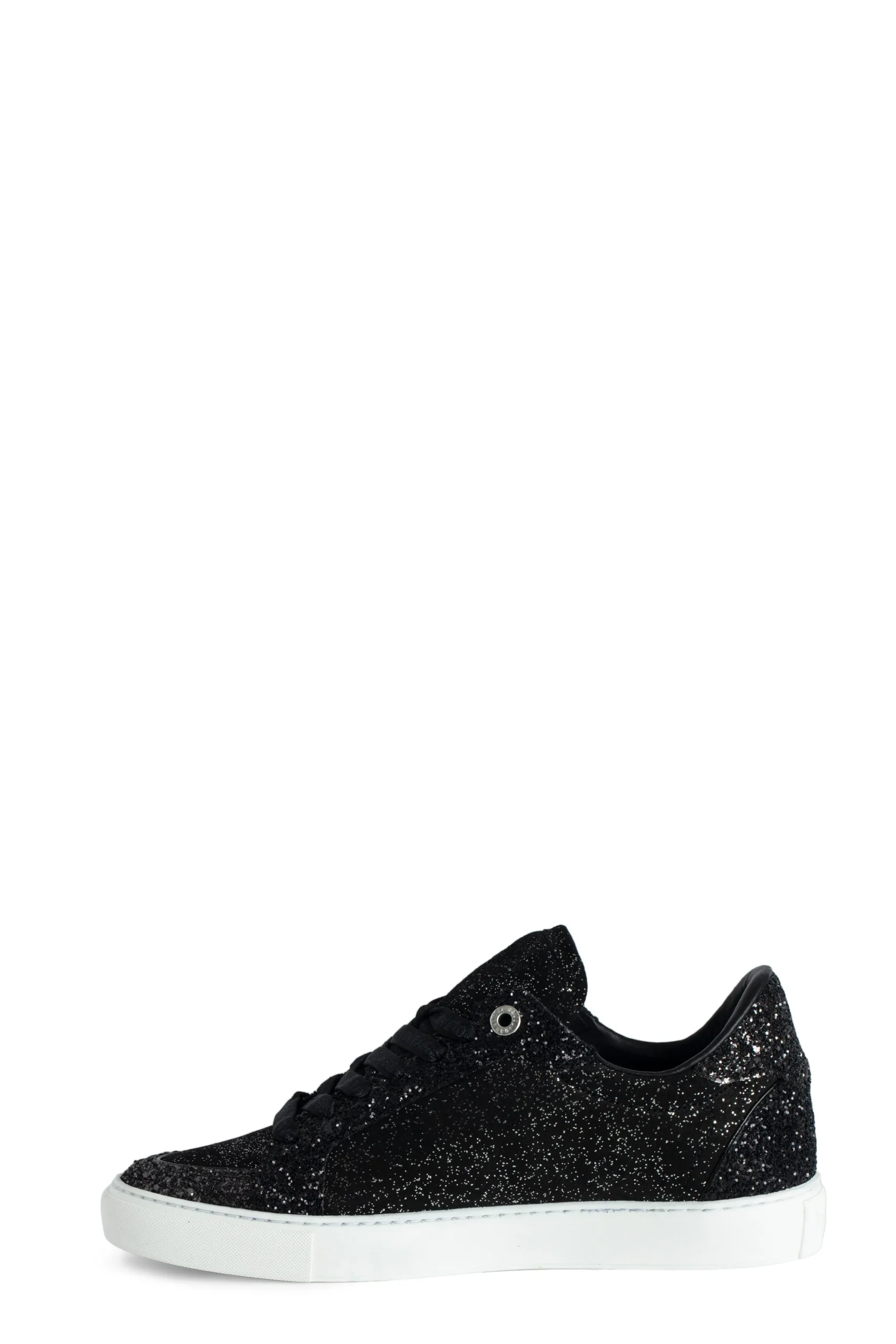 Sneakers Flash Leather Mix+Glitter Noir - Imagen 7