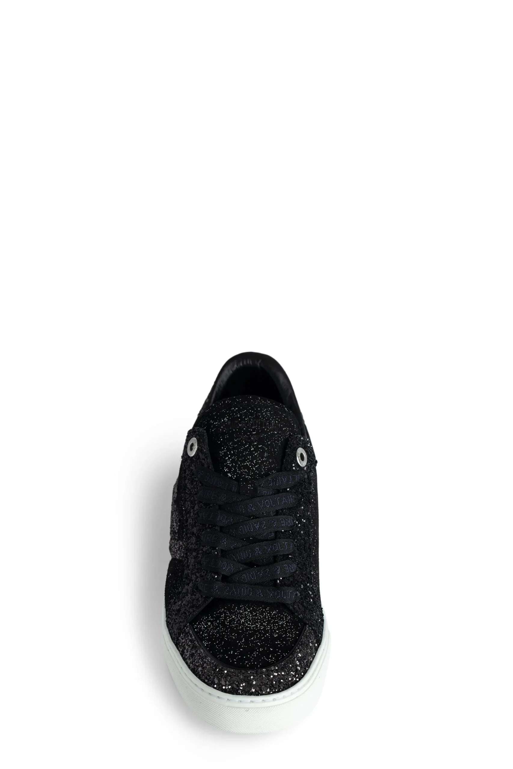 Sneakers Flash Leather Mix+Glitter Noir - Imagen 5