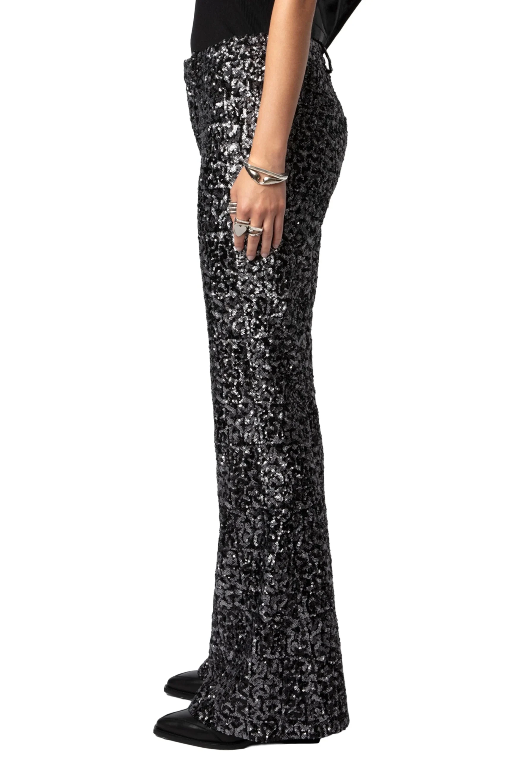 Pantalones Prevy Sequins Noir - Imagen 4