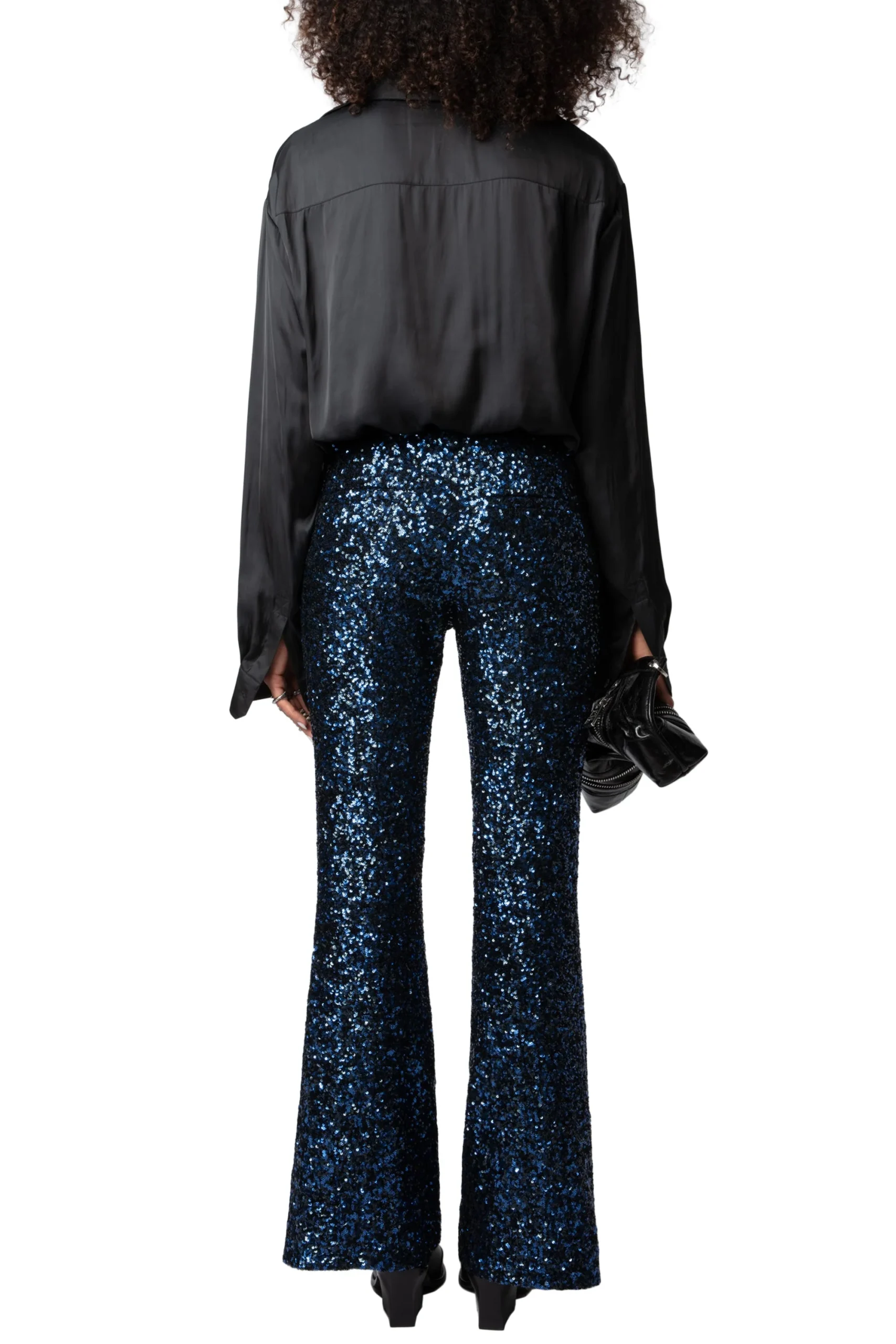 Pantalones Prevy Sequins Encre - Imagen 3