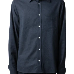 Camisa Stan Pocket Flannel Encre