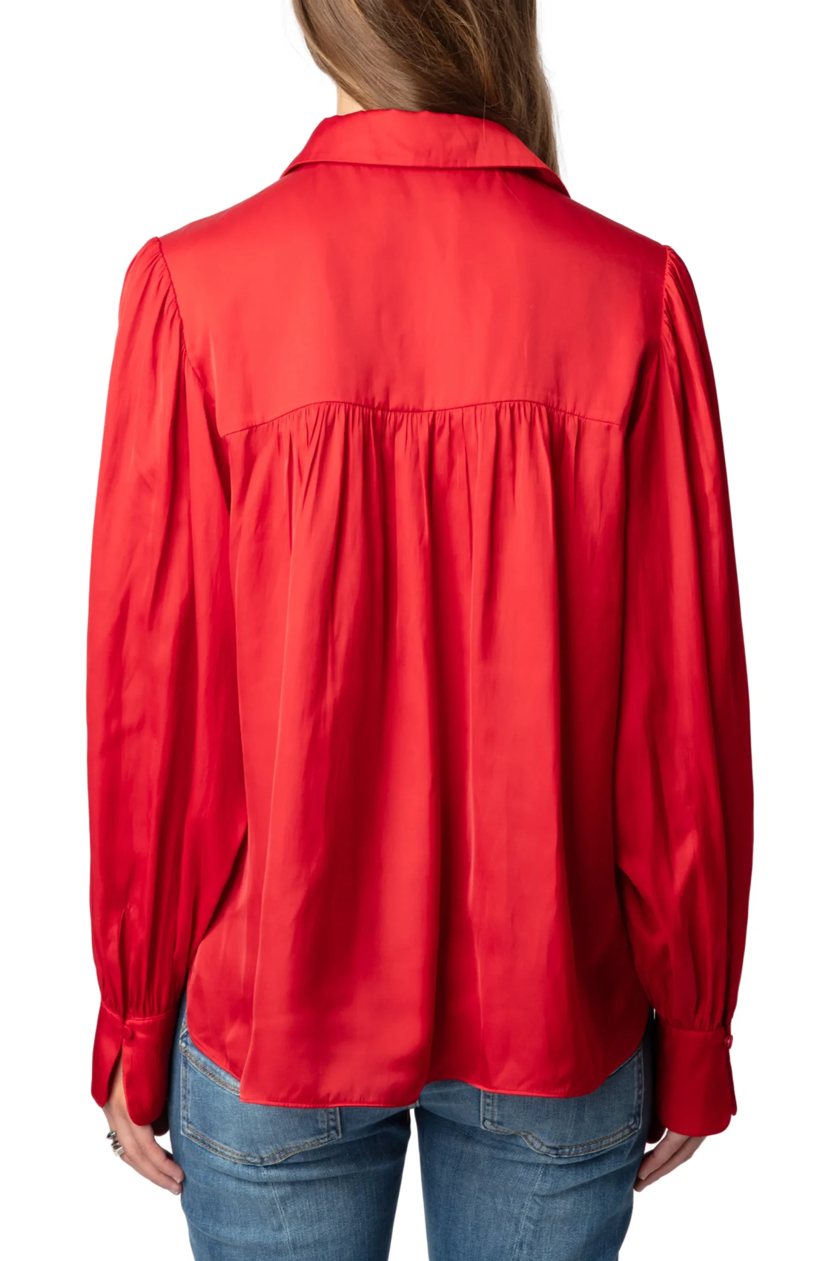 Blusa Trenta Satin Cerise - Imagen 4