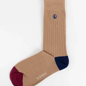 Calcetín Algodón Canalé Camel