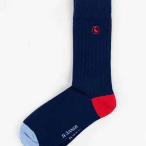Calcetín Algodón Canalé Marino