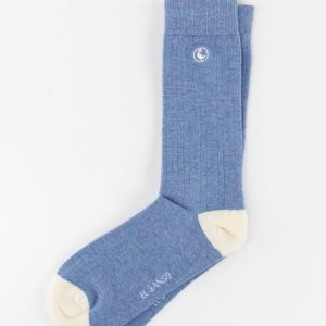 Calcetín Lana Canalé Azul Claro