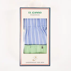Pack Calzoncillos Raya Butcher Azul/Gansos Verde