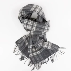 Bufanda Cuadros Tartán Gris