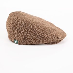 Gorra Plato Lana Espiga Marrón