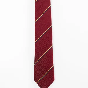 Corbata Seda Granate Naranja