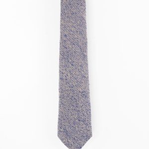 Corbata Lana Tartán Azul