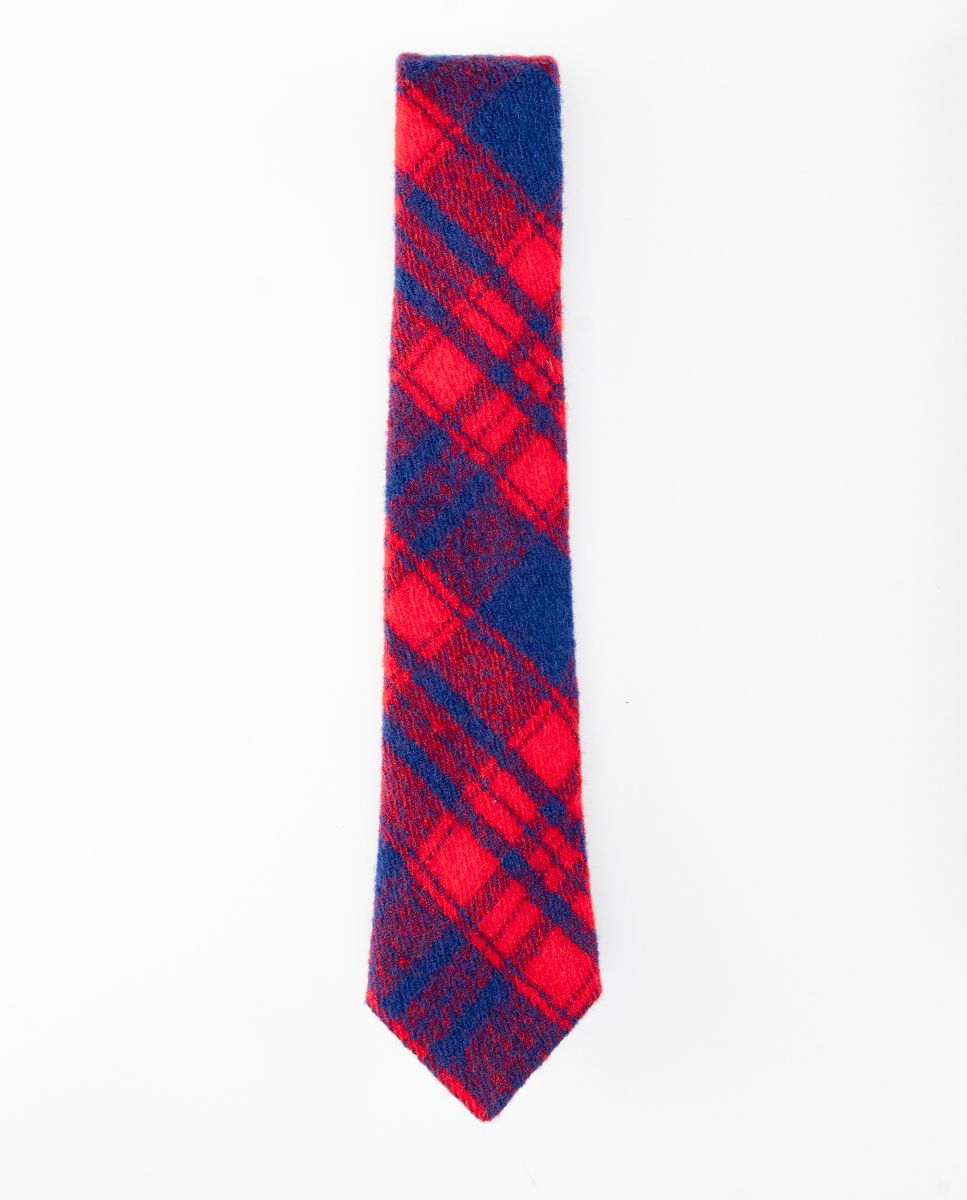 Corbata Lana Cuadro Harrys Marrón