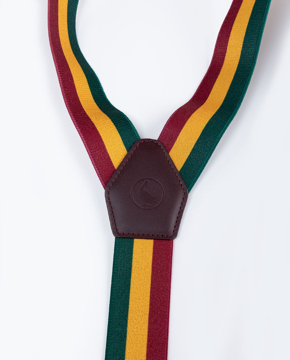 Tirantes Raya Verde Granate - Imagen 5