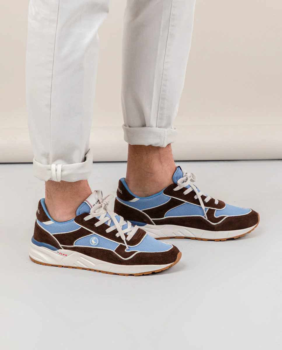 Zapatilla El Ganso & Flex Marrón Azul - Imagen 6