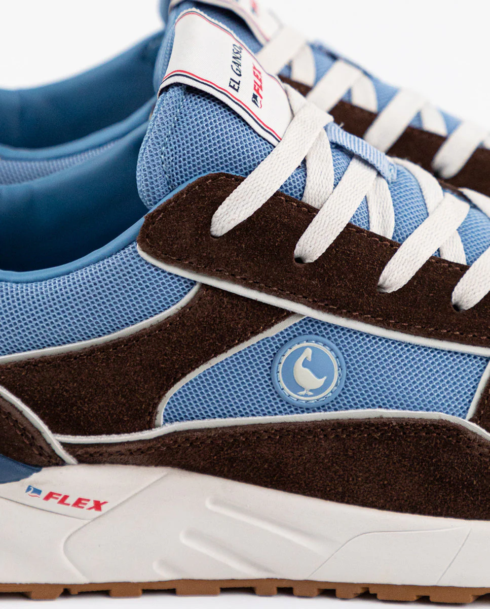 Zapatilla El Ganso & Flex Marrón Azul - Imagen 4