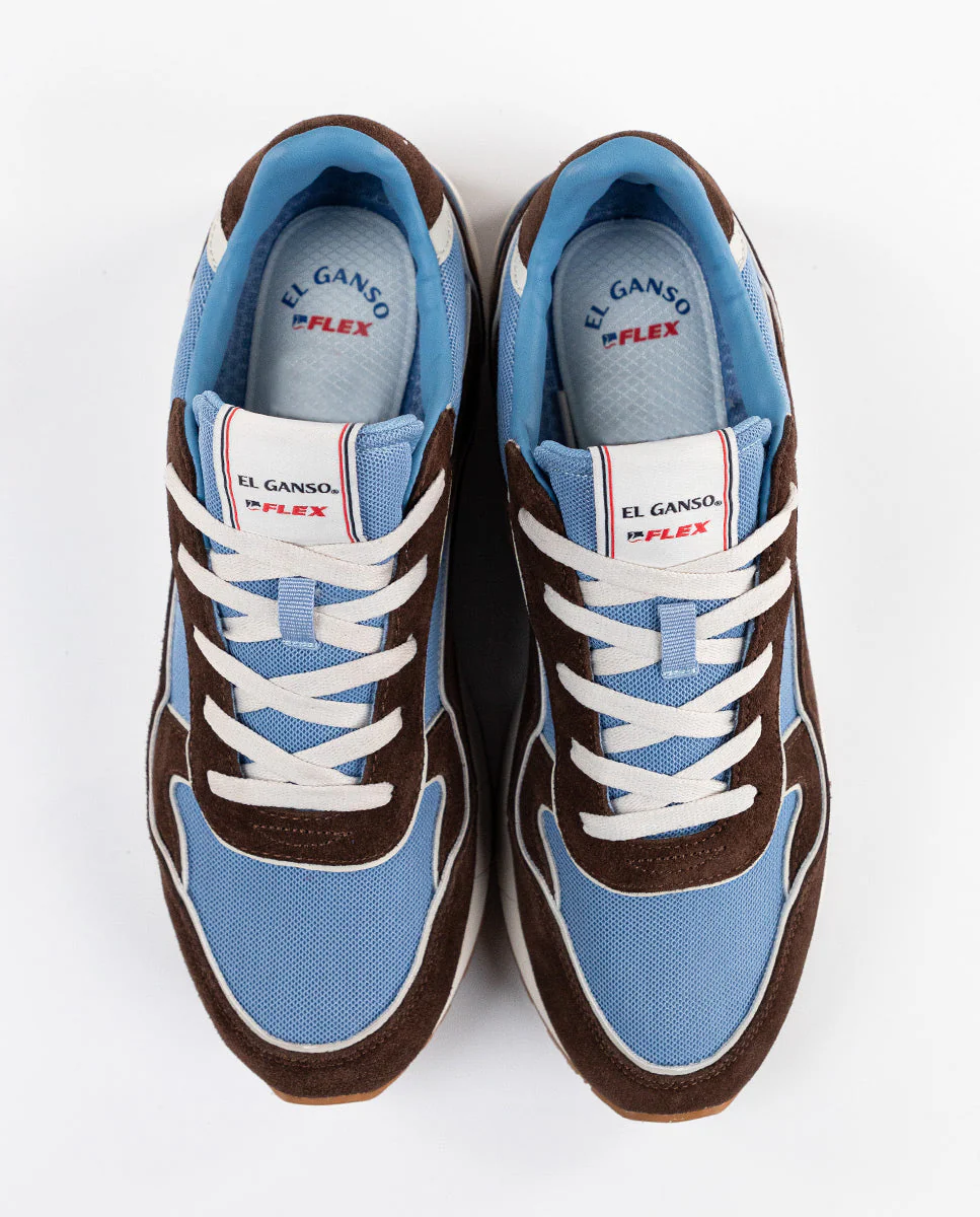 Zapatilla El Ganso & Flex Marrón Azul - Imagen 5