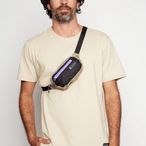 Banano Montaña Reciclado Negro con Beige