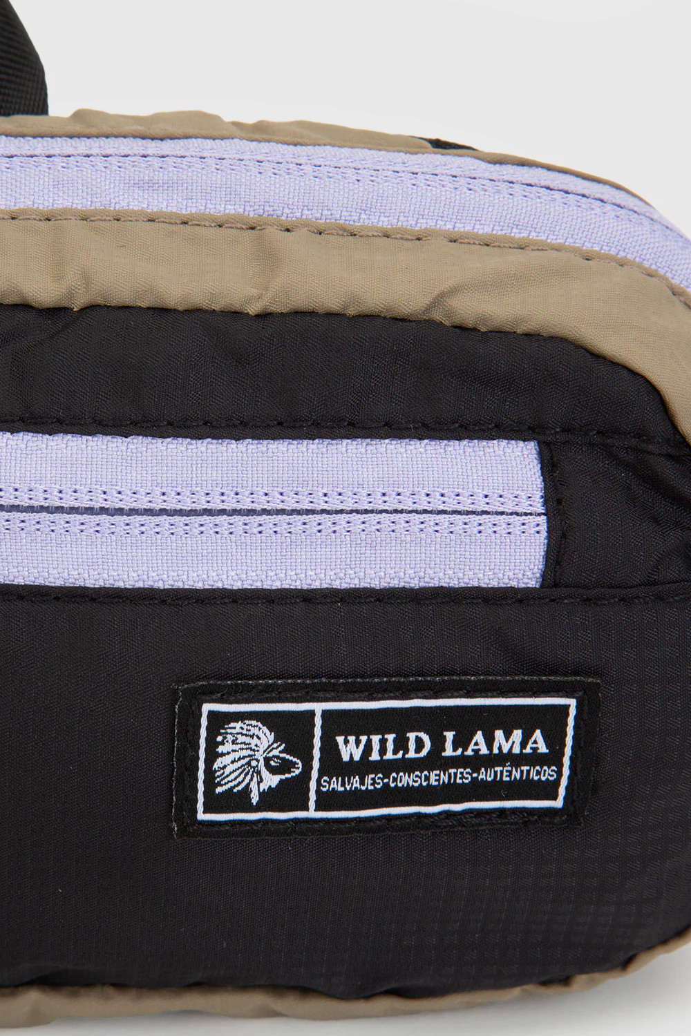 Banano Montaña Reciclado Negro con Beige - Imagen 9