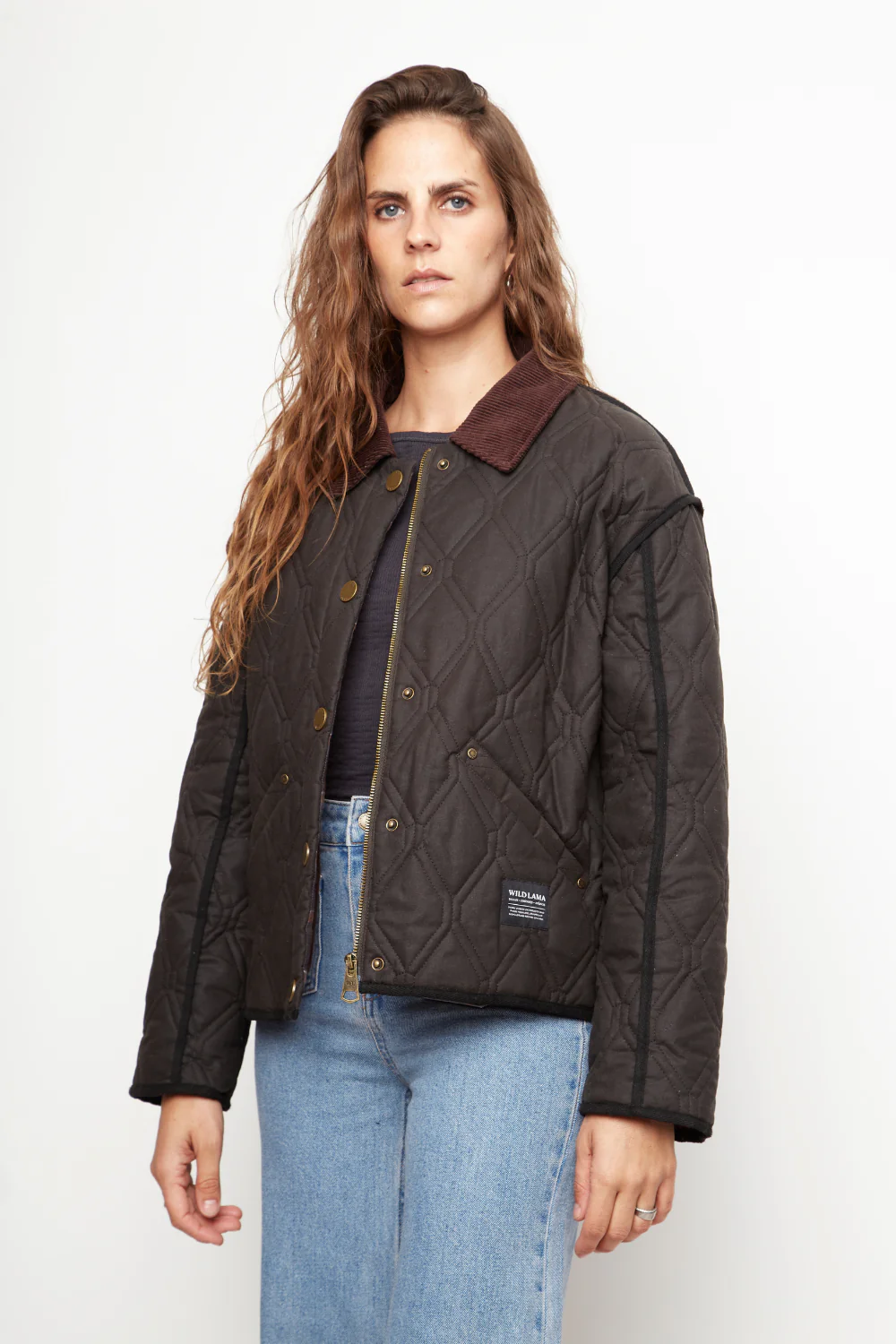 Chaqueta Nita Wax Orgánica Verde Mujer - Imagen 4