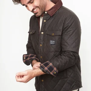 Chaqueta Veck LS Wax Orgánica Verde Hombre