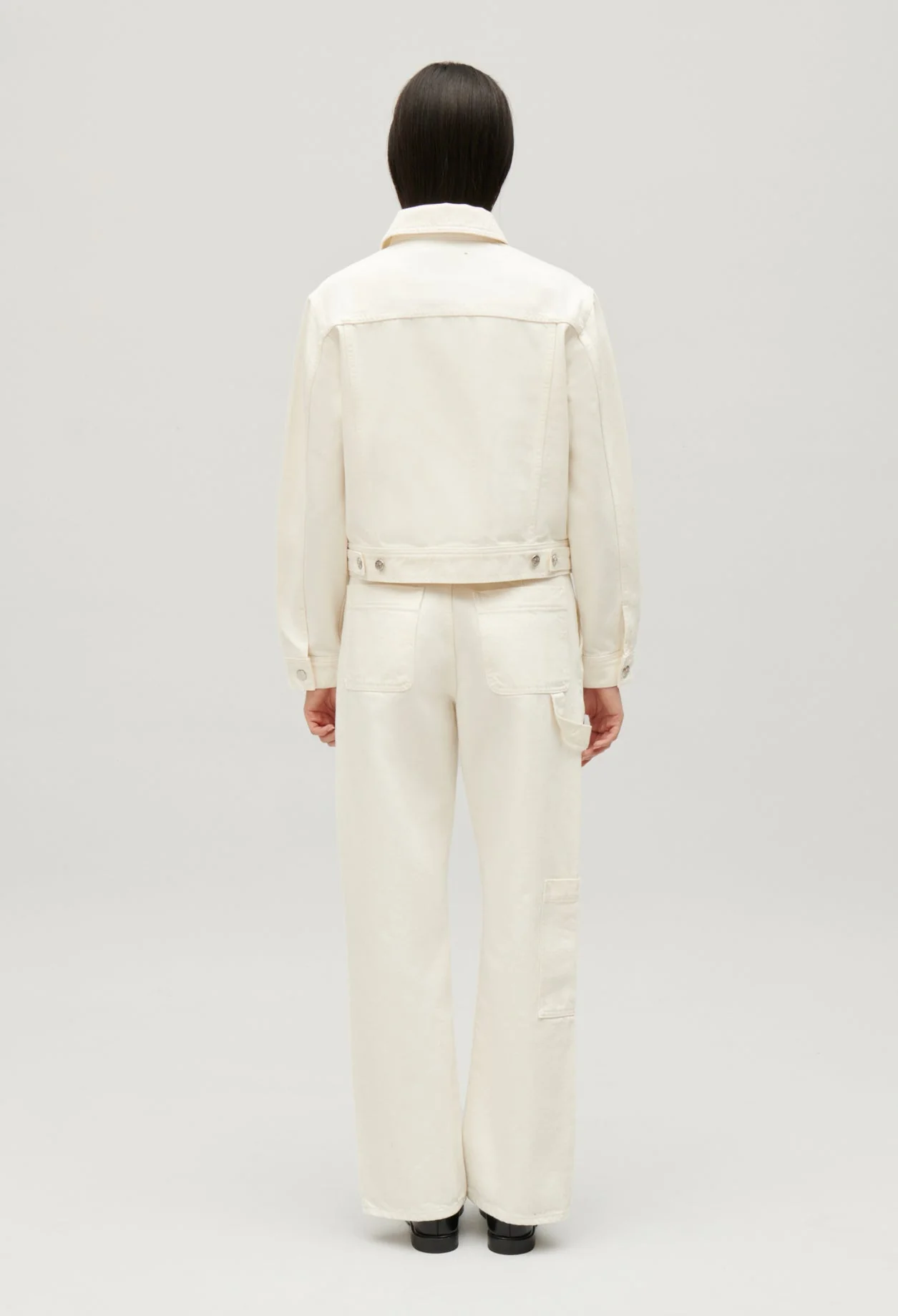 Cazadora recta vaquera en crudo - Imagen 3