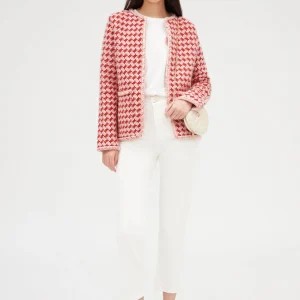 Cárdigan de punto efecto tweed