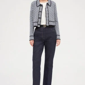 Cárdigan corto con cuello