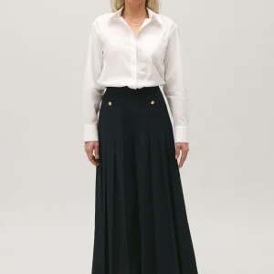 Camisa blanca de algodón