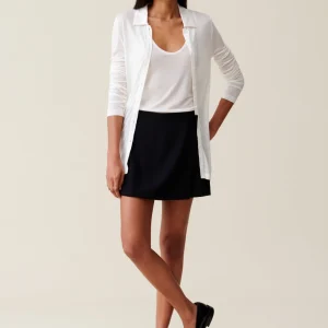 Falda pantalón cruzada con botones