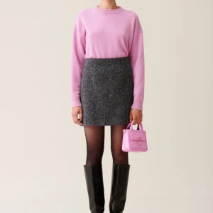 Falda de mezcla de lana