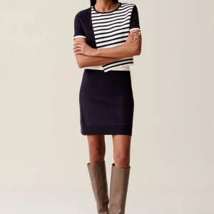 Falda corta lana cintura elástica