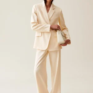 Pantalón de sastre marfil