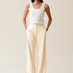 Pantalón de sastre marfil