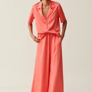 Pantalón mandarina satinado