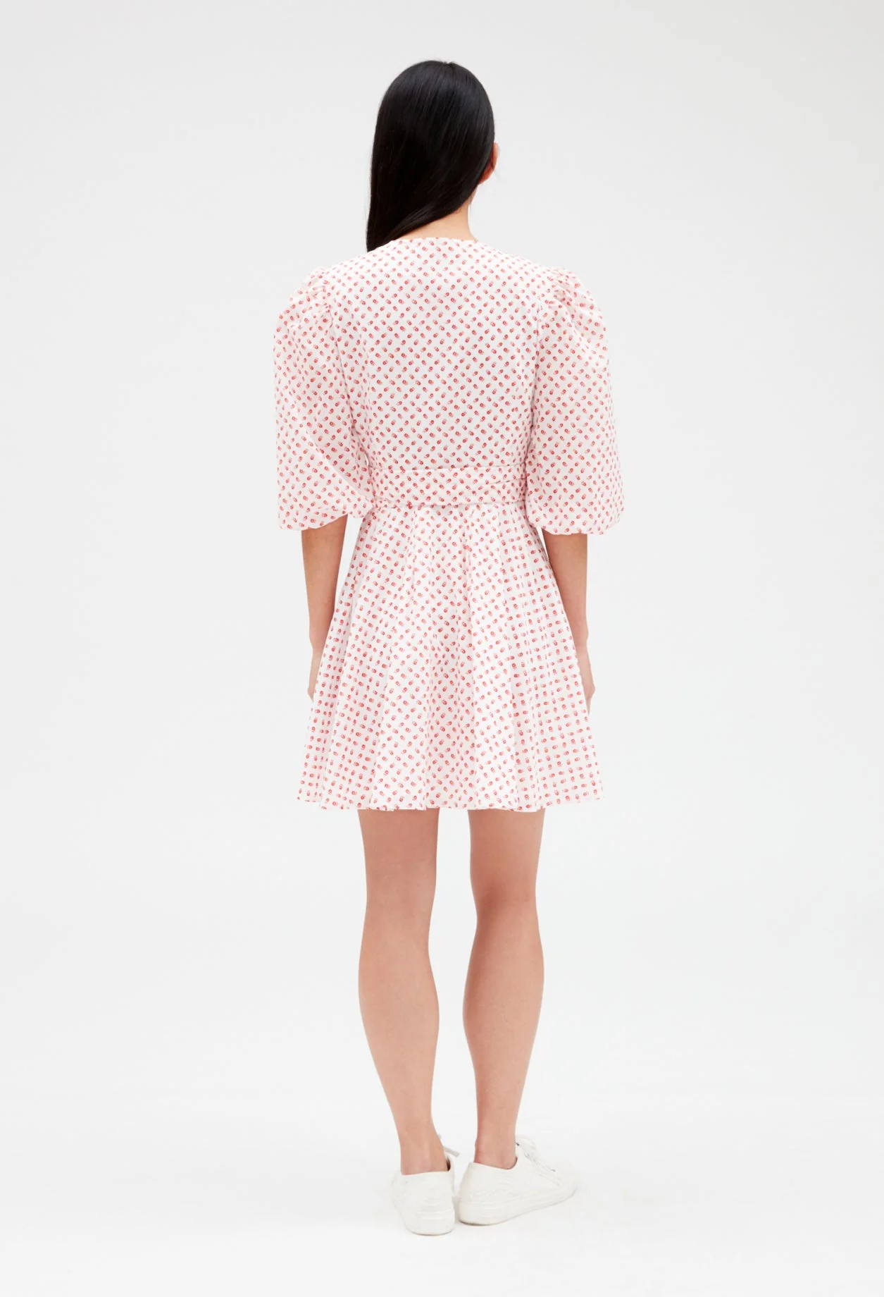 Vestido corto cruzado - Imagen 3