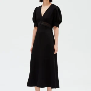 Vestido midi bordado