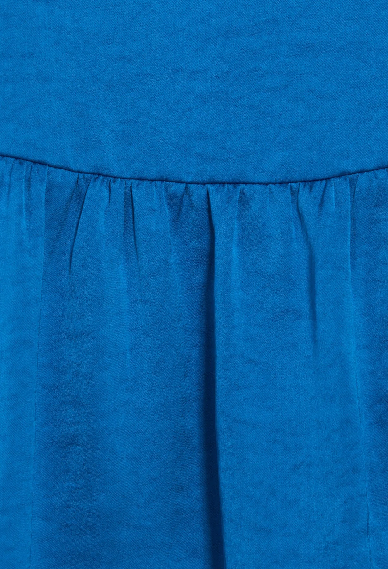 Vestido midi de raso azul - Imagen 5