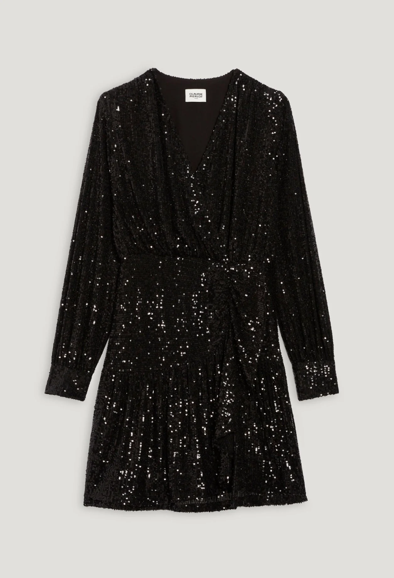 Vestido corto negro de lentejuelas - Imagen 6