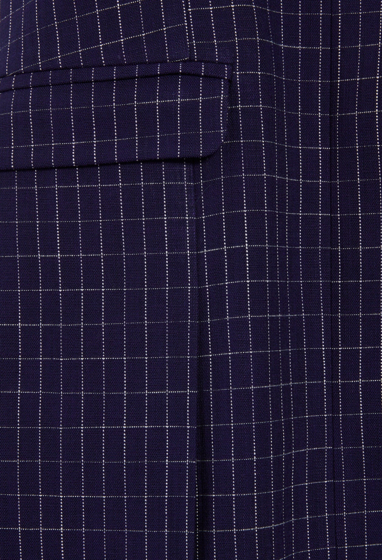 Vestido corto cuadros índigo - Imagen 5