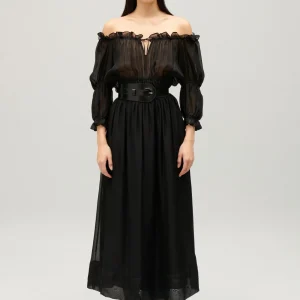 Vestido largo en negro