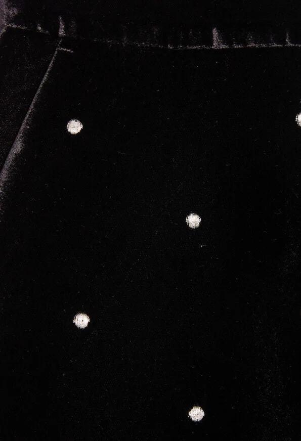 Pantalón corto de terciopelo negro - Imagen 5