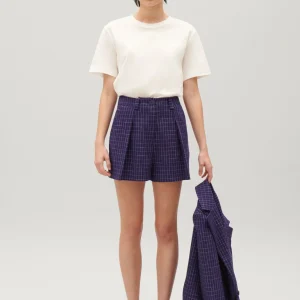 Pantalones cortos de cuadros índigo