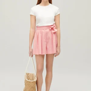 Short anudado rosa