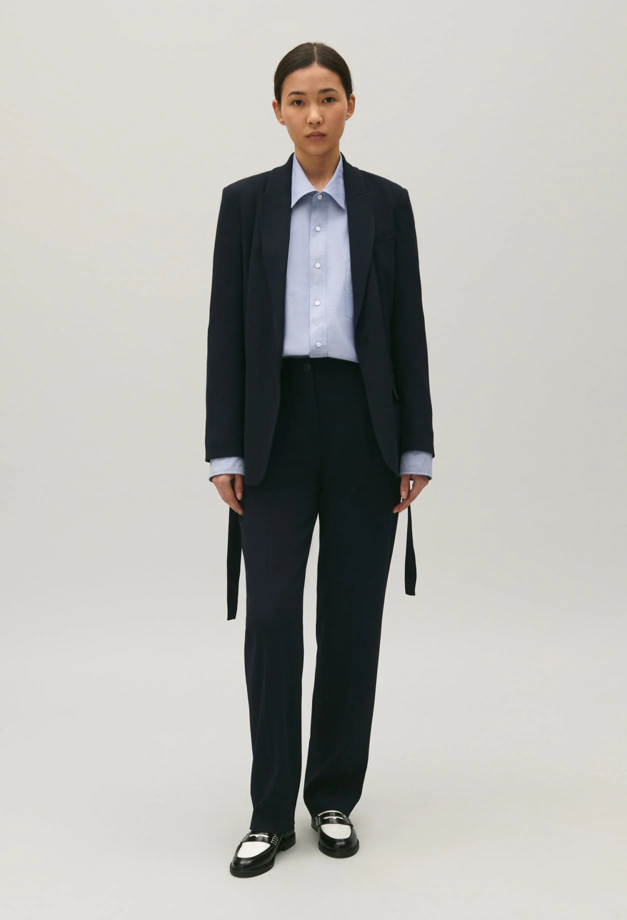 Chaqueta de traje azul marino