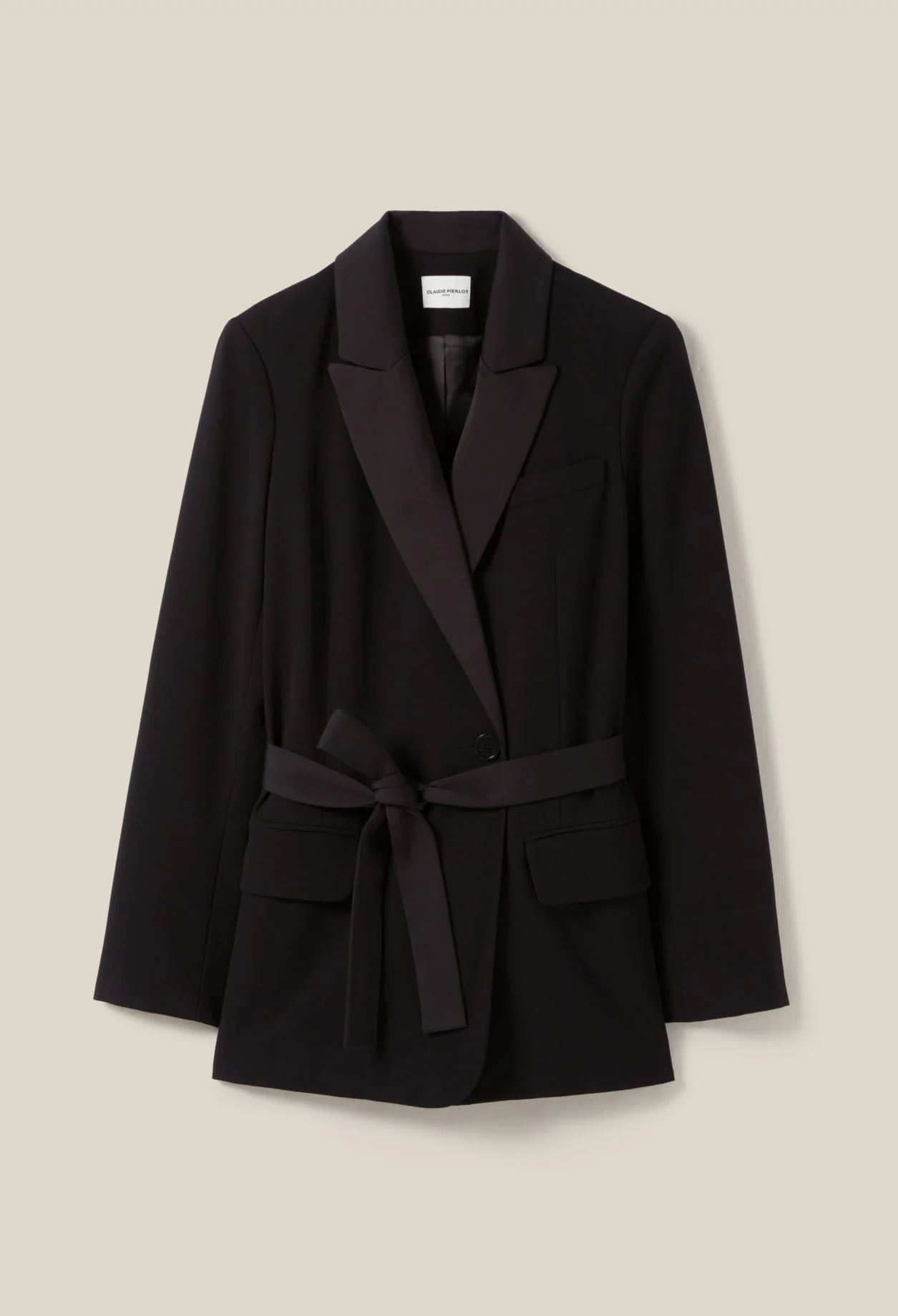 Chaqueta de traje con cinturón - Imagen 7