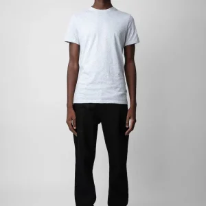 Camiseta Ted Photoprint Car Gris Jaspeado Claro